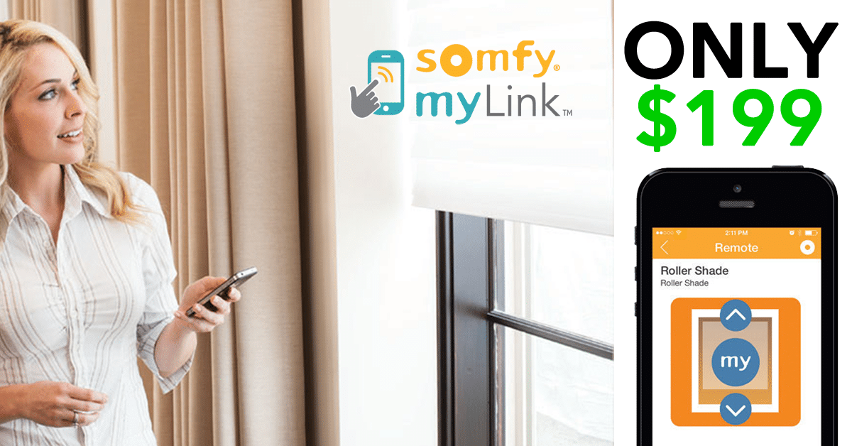 Somfy myLink App for Smartphones 3 Blind Mice Window Coverings