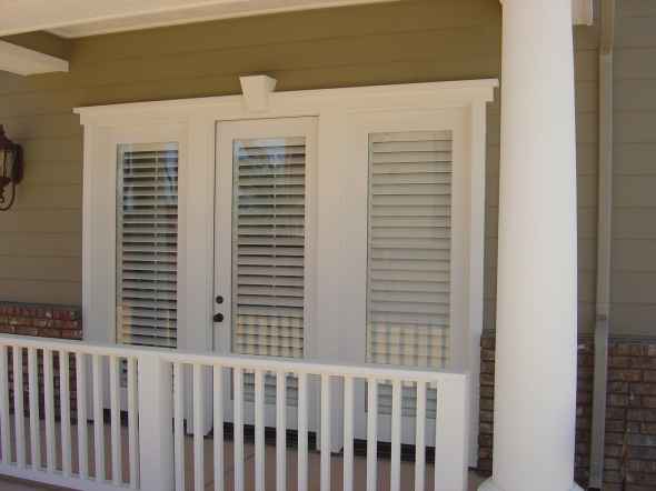French Door Blinds Shades Patio, Bypass Plantation Shutters For Sliding Glass Doors Home Depot