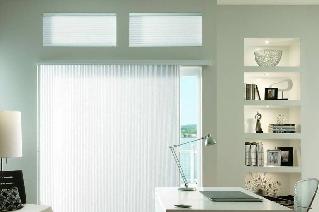 Custom Vertical Cellular Shades Perfect for sliding doors & windows