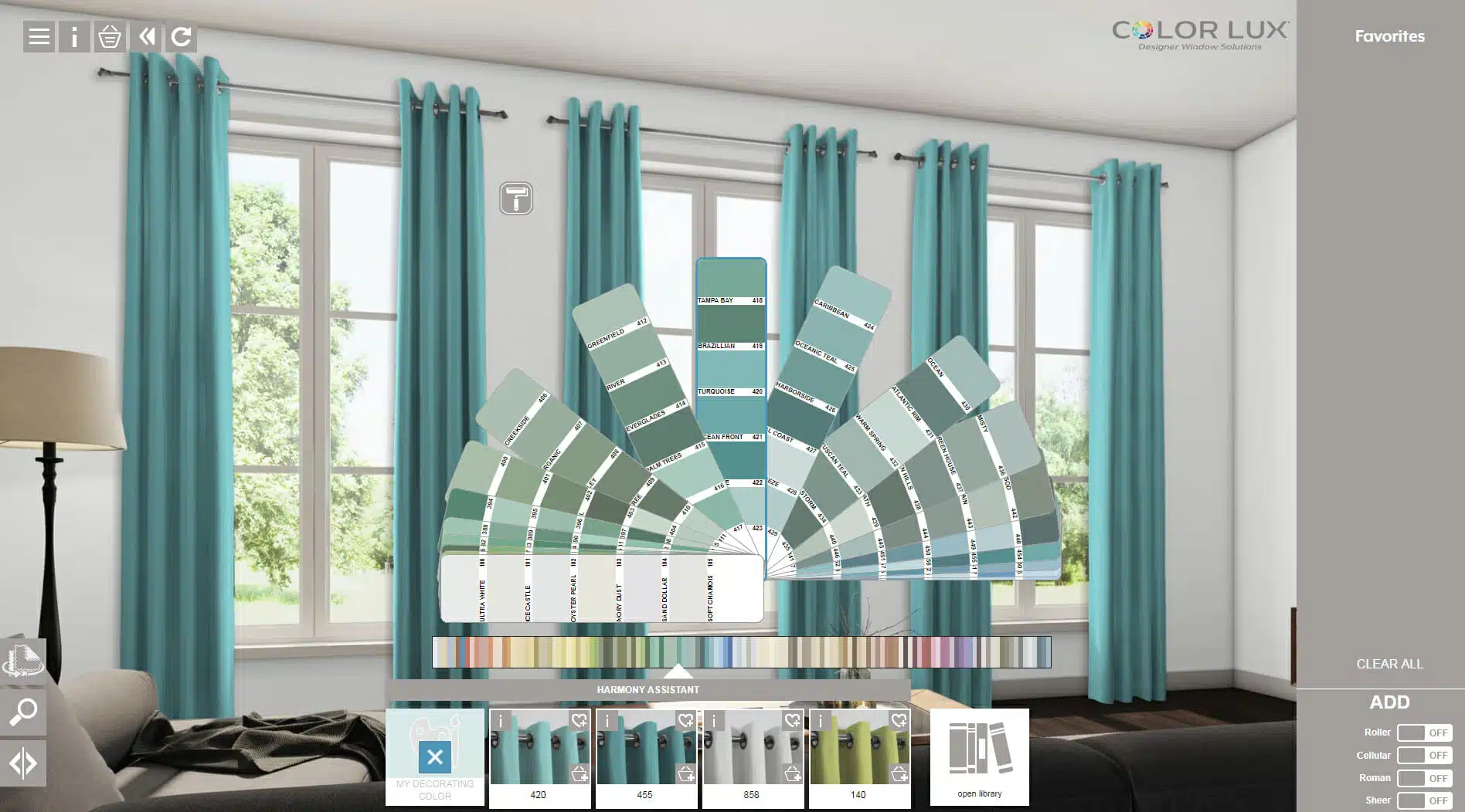 Comfortex Color Lux Virtual Design System 3