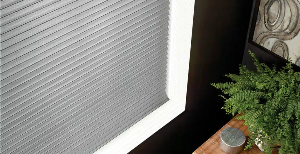 Sheer shades closed for room darkening effect Sheer shades closed for room darkening effect