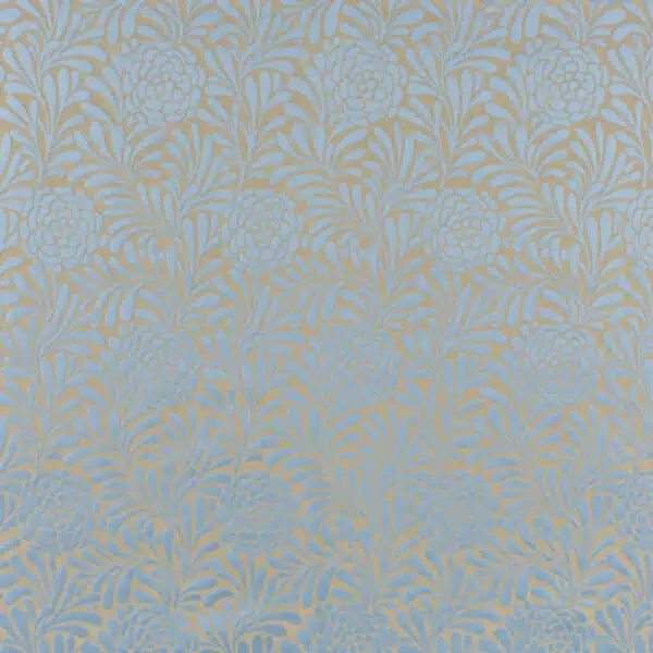 C_17_4640 Patterned blue drapes