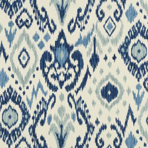 C_17_5760 (2) Blue ikat pattern drapes