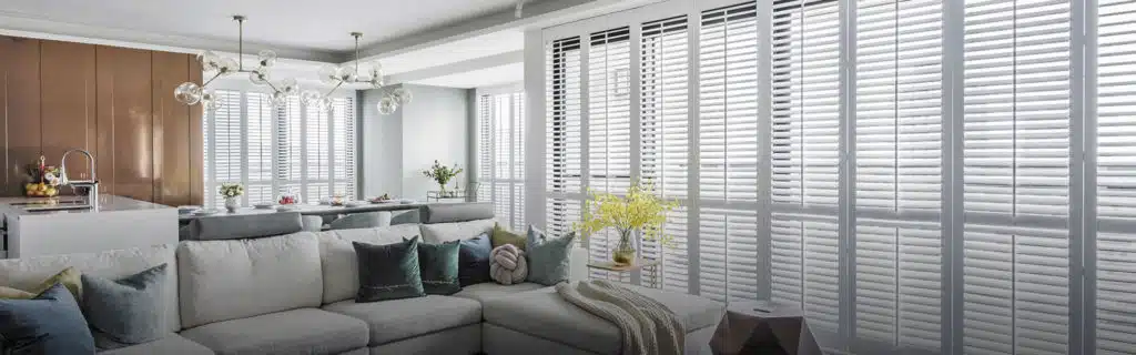 Custom Modern Shutter in Living Area