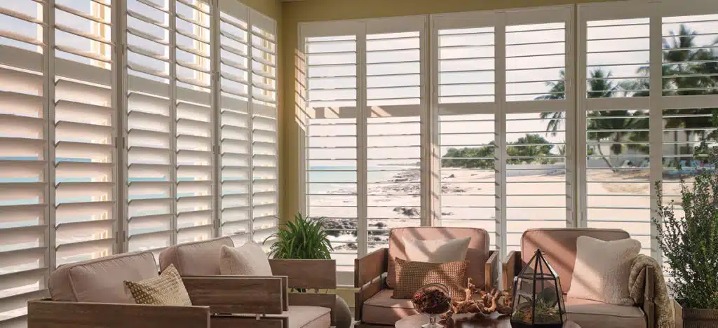 Custom Plantation Shutter for Living Area