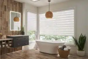 3 Blind Mice 750 (5) Dual Sheer Shades in Bathrooms offer Privacy