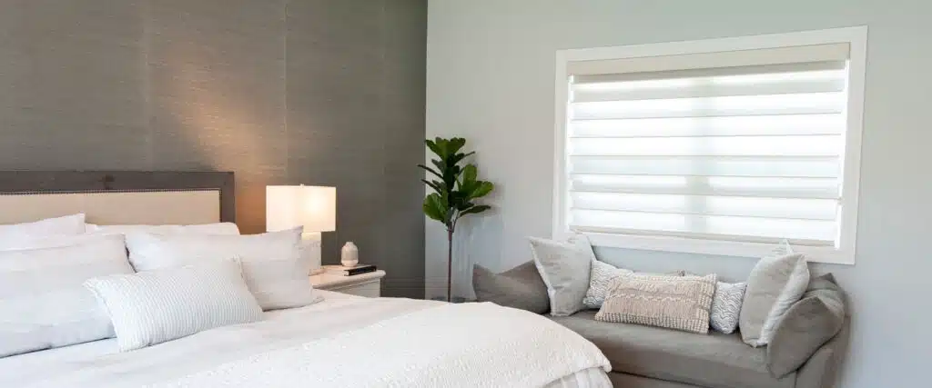 Sheer Shades in Bed Room