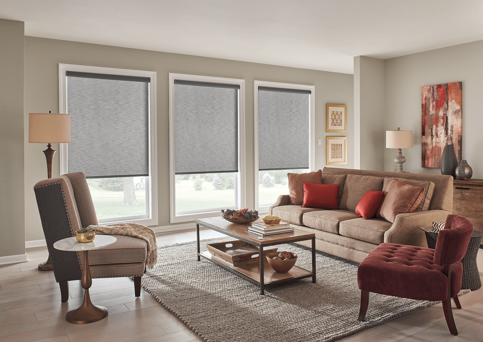 Shades for winter windows