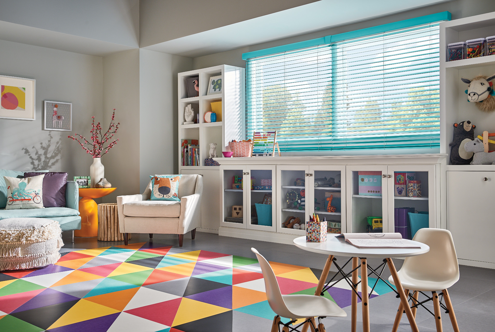 image of children's room with safe window treatments