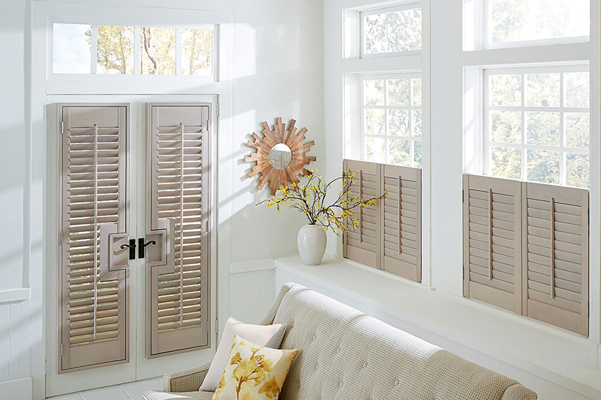 image of Café shutters in living room setting