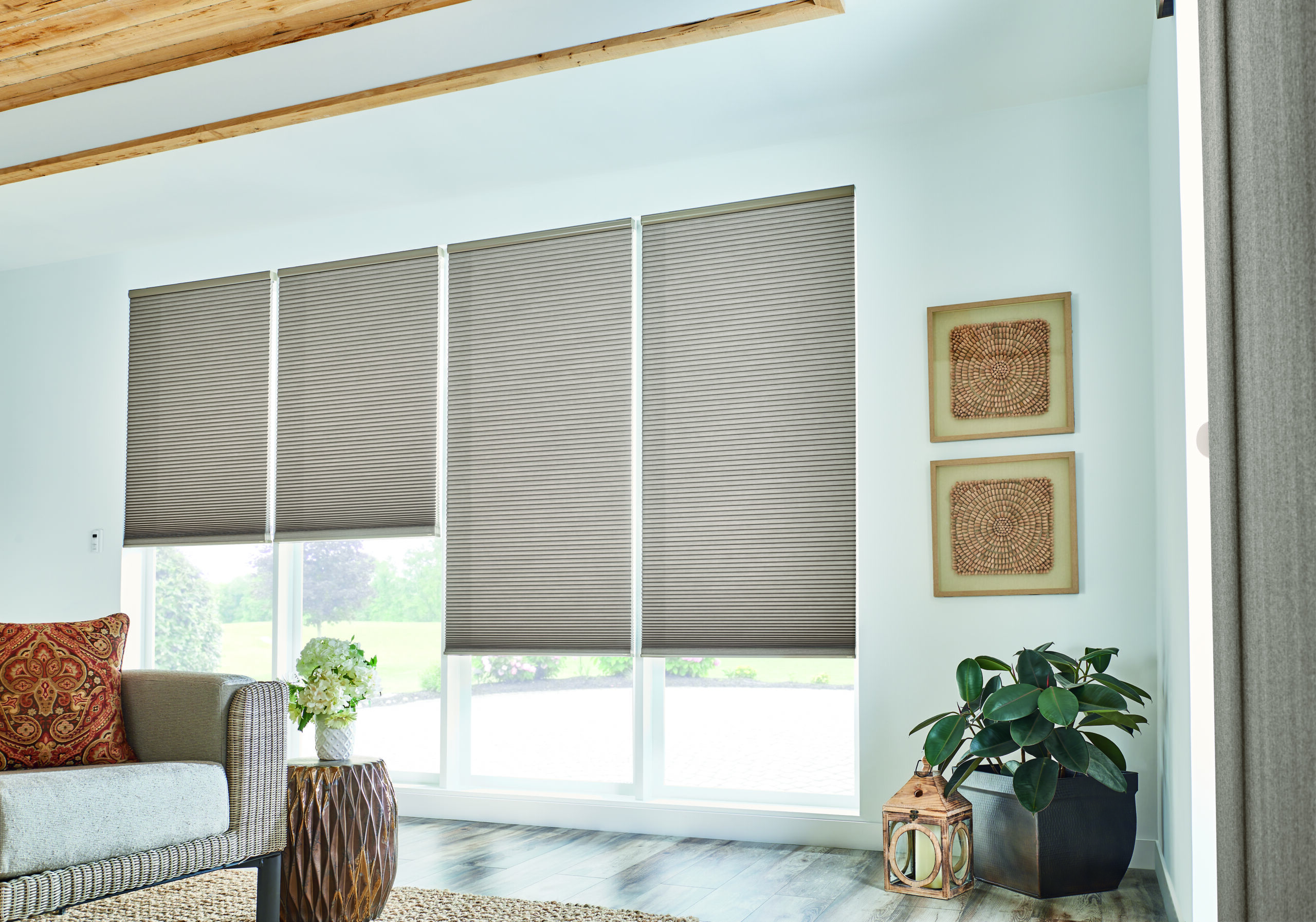 picture of Cellular Shades in living room setting